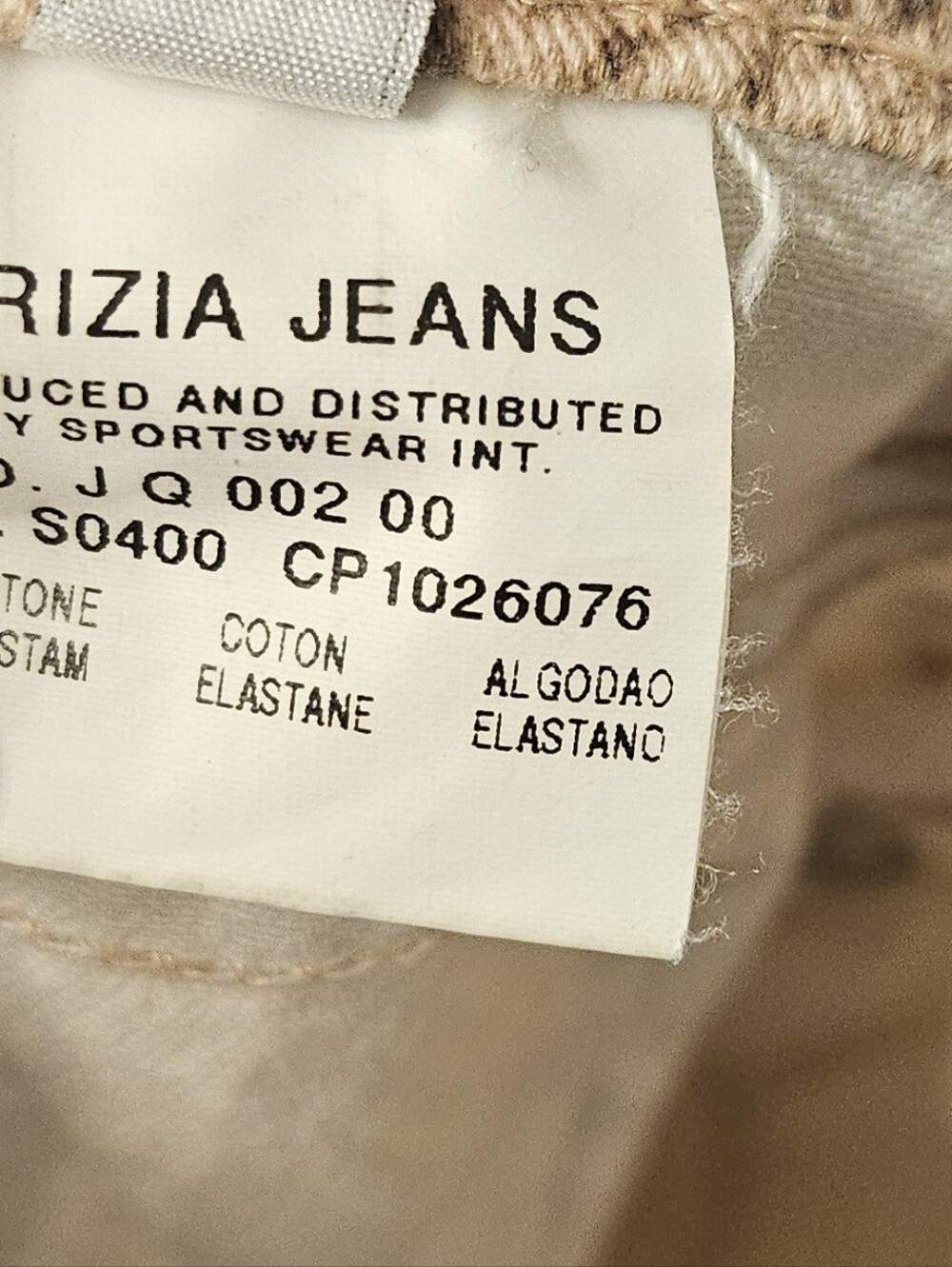 Krizia Jeans Snakeskin Print Jeans — Tan Brown - Picture 10 of 11